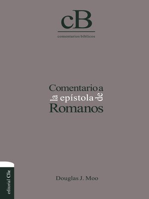 cover image of Comentario a la epístola de Romanos